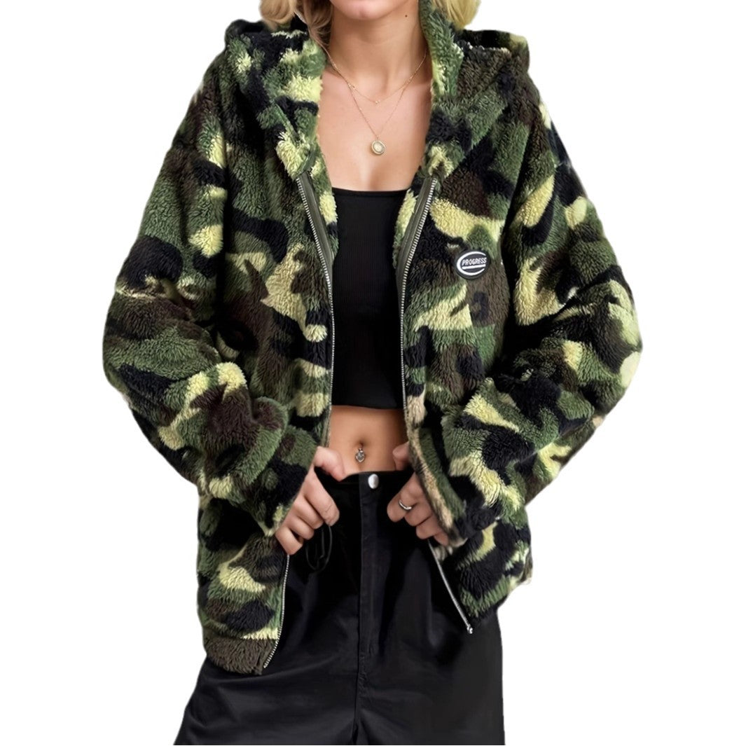 Discover the Ultimate Women's Casual Camouflage Hooded Jacket