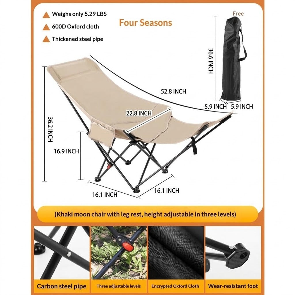 Portable Ultra-Light Mesh Camping Folding Chair
