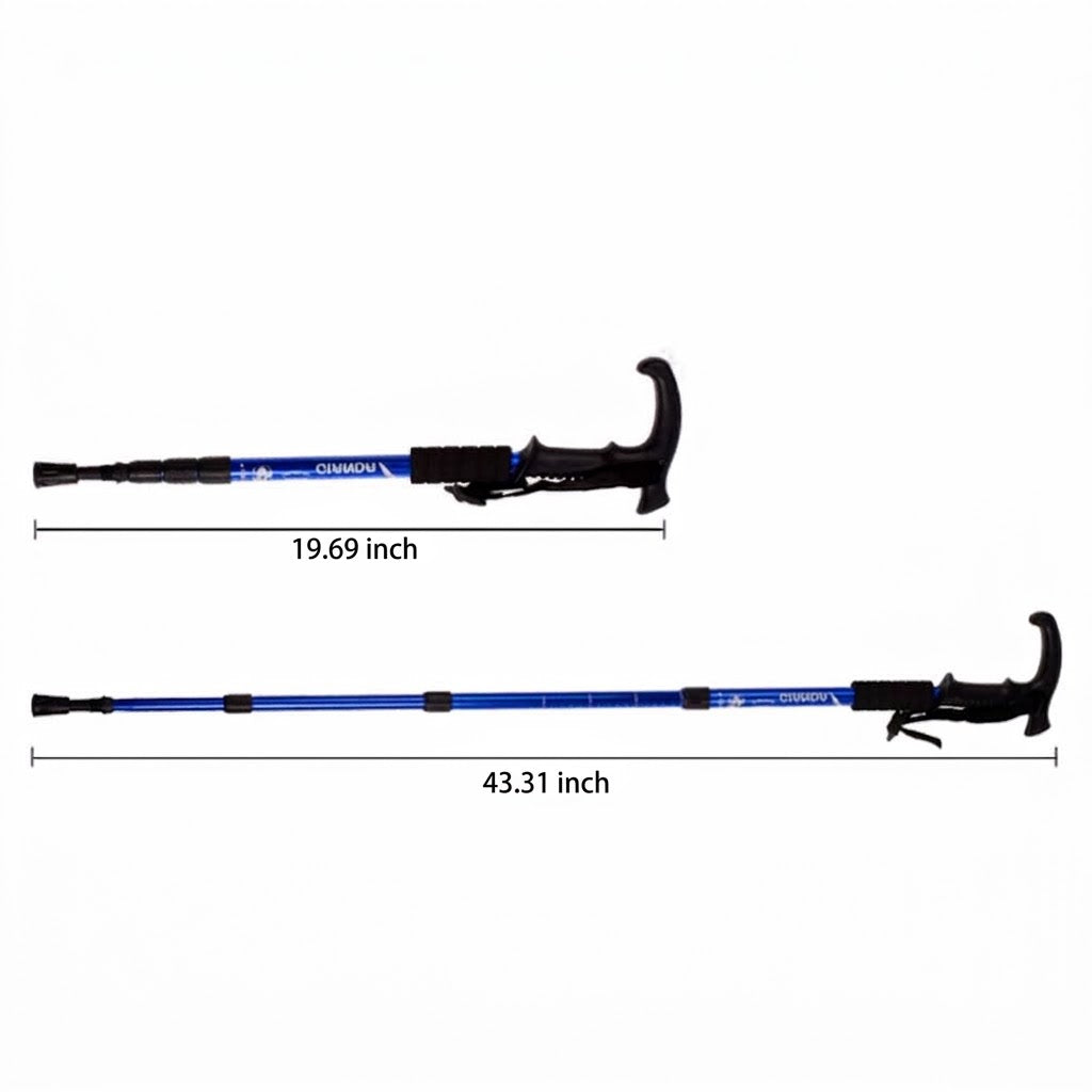 Professional Retractable Aluminum Alloy Outdoor Trekking Pole