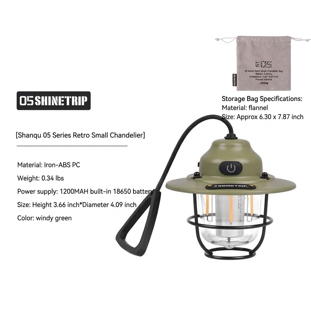 Shanqu Pine Cone Hanging Camping Lantern